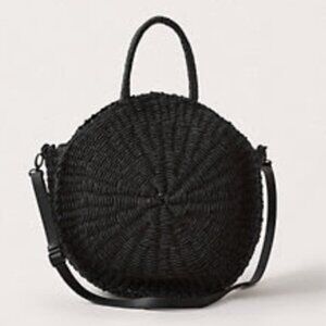 Abercrombie & Fitch Raffia Circle Bag